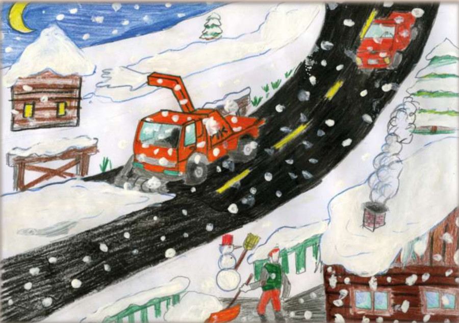 Vízkeleti Álmos, a parádi Fáy András Általános Iskola és AMI tanulójának rajza egy korábbi évből