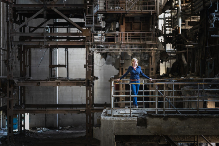 Raffai Csilla a Túrajó inotai túráján (Fotó: Tál László)