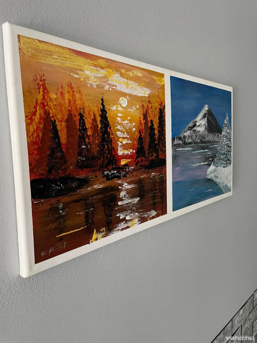 Dávid a karantén alatt megtanult festeni - azóta is készülnek újabb alkotásai