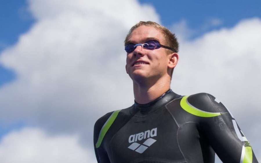 A veszprémi Rasovszky Kristóf a harmadik helyen végzett a LEN szavazásán - Fotó: MÚSZ Facebook