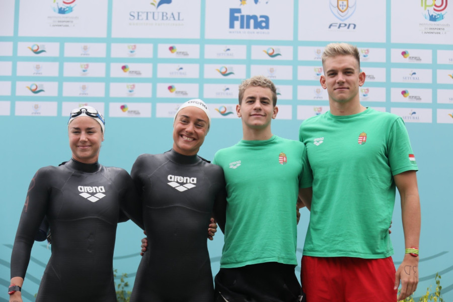 Rohács Réka, Olasz Anna, Betlehem Dávid és Rasovszky Kristóf - Fotó: MÚSZ Facebook