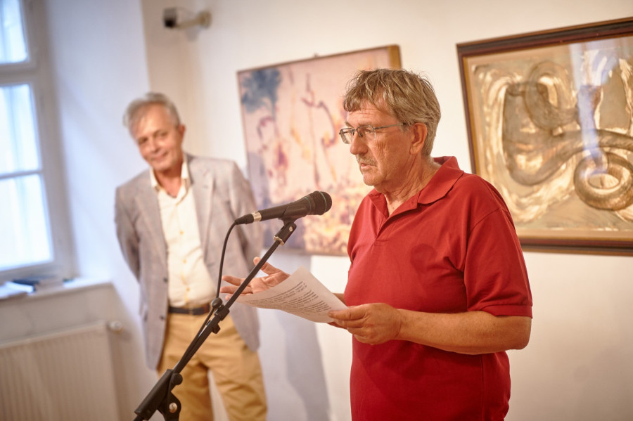 Andrási Gábor, a háttérben Hegyeshalmi László