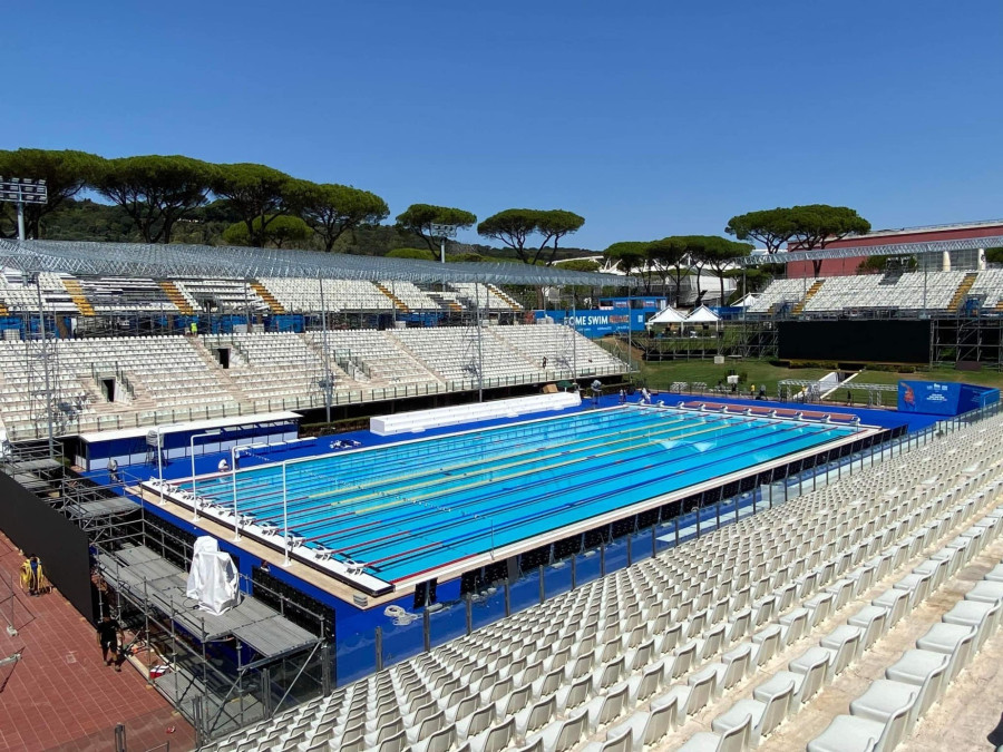 A legendás Foro Italico medencéje - Fotó: MÚSZ Facebook