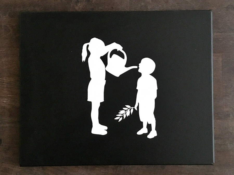 Dezső egyik humoros, de mégis elgondolkodtató alkotása.