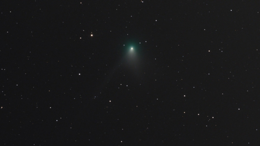 Sebestyén Attila fotója az üstökösről december 19-én (Forrás: eszlelesek.mcse.hu)