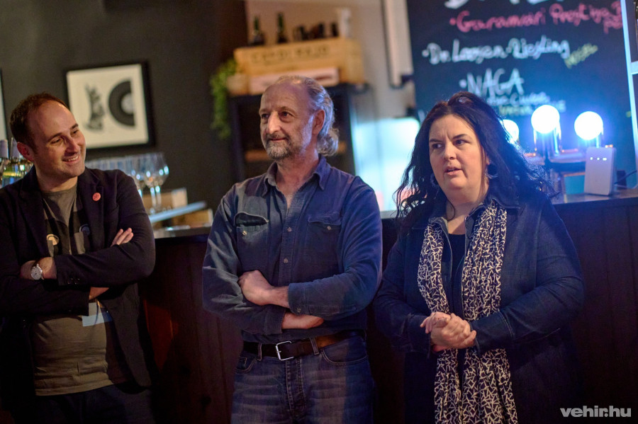 A képen balról jobbra: Christian Autengruber, Uwe Bressnik, Grászli Bernadett