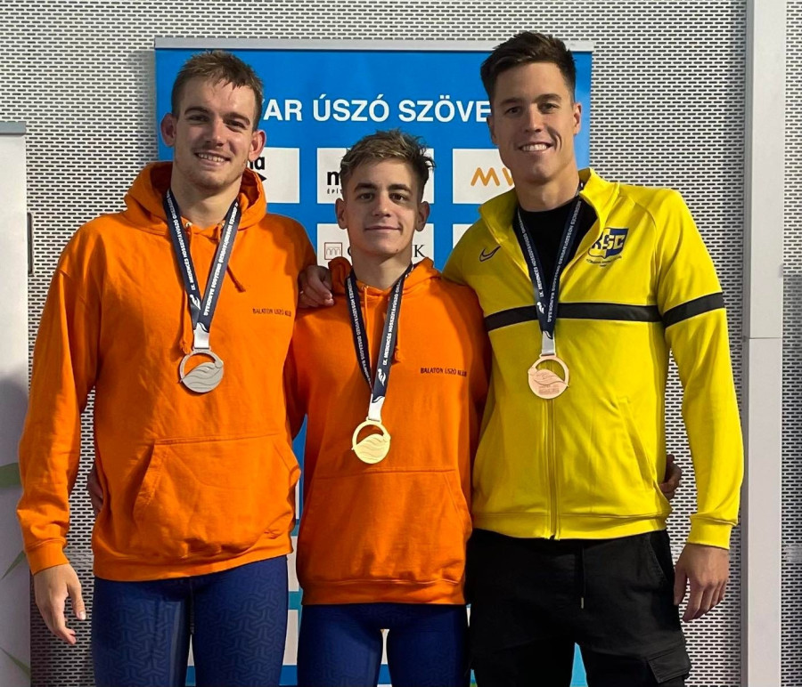 Rasovszky Kristóf, Betlehem Dávid és Telegdy Ádám - Fotó: MÚSZ Facebook