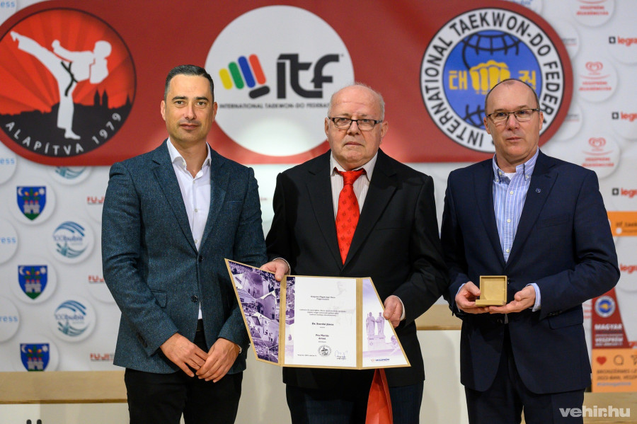 Ovádi Péter, dr. Somlai János és Porga Gyula