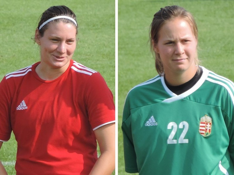 Zágor Bernadett (balra) 72-szer volt válogatott, Németh Júlia 14-szer védte a magyar kaput