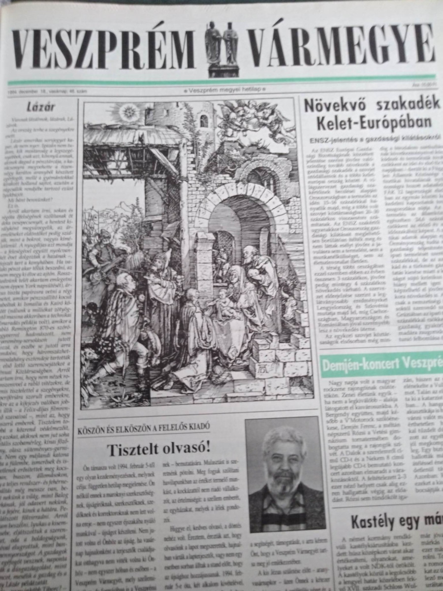 Az utolsó lapszám címoldala