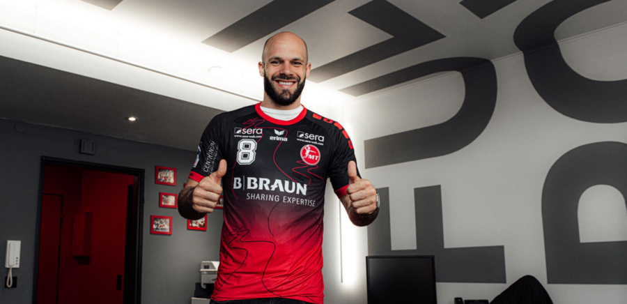 Sipos Adriánt bemutatta új klubja - Fotó: mt-melsungen.de