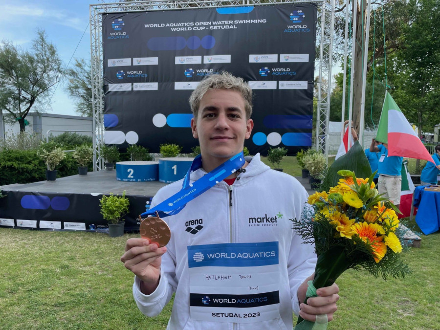 Betlehem Dávid a vk-sorozat mostani kiírásában először állt dobogón - Fotó: MÚSZ Facebook