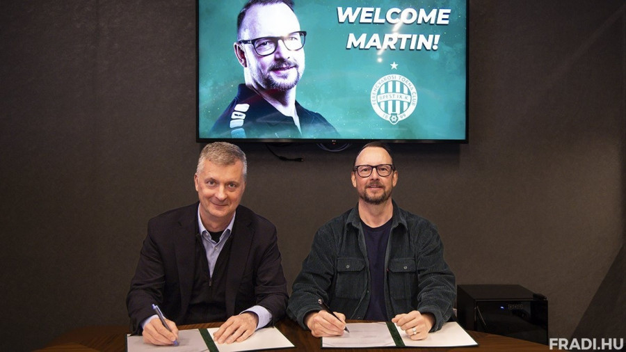 Kubatov Gábor és Martin Albertsen - Fotó: fradi.hu