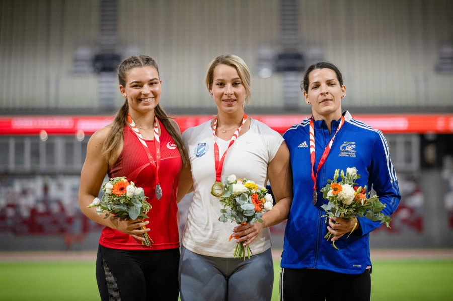 Kövér Fanni a dobogó második fokára állhatott - Fotó: Magyar Atlétikai Szövetség