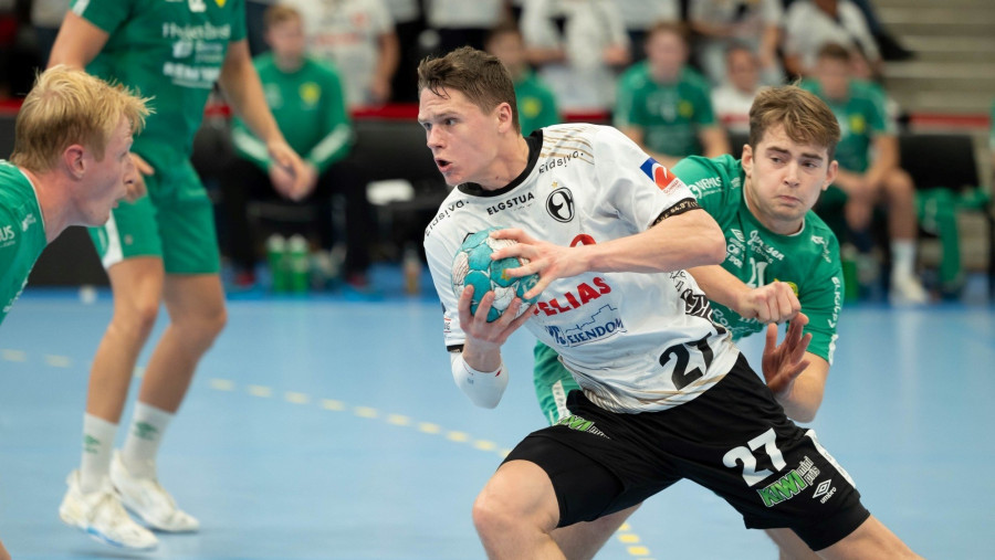 Lukács Péter jól érzi magát Elverumban - Fotó: Facebook/Elverum Håndball