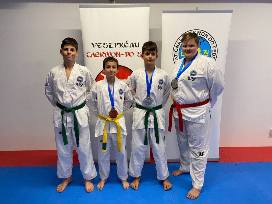 Veszprémi tekvandó-sikerek a nemzetközi versenyen - fotó: Veszprémi Taekwon-do SE