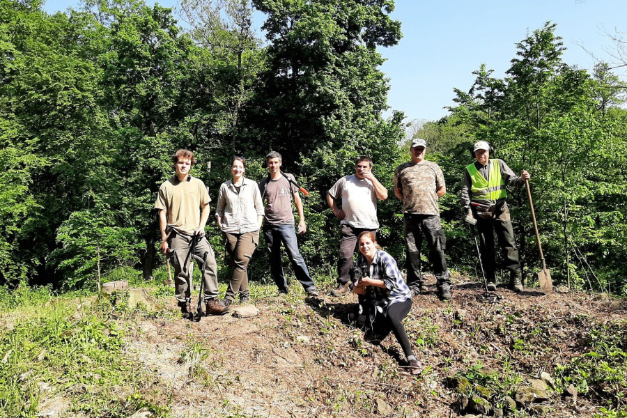 A feltárást vezető csapat