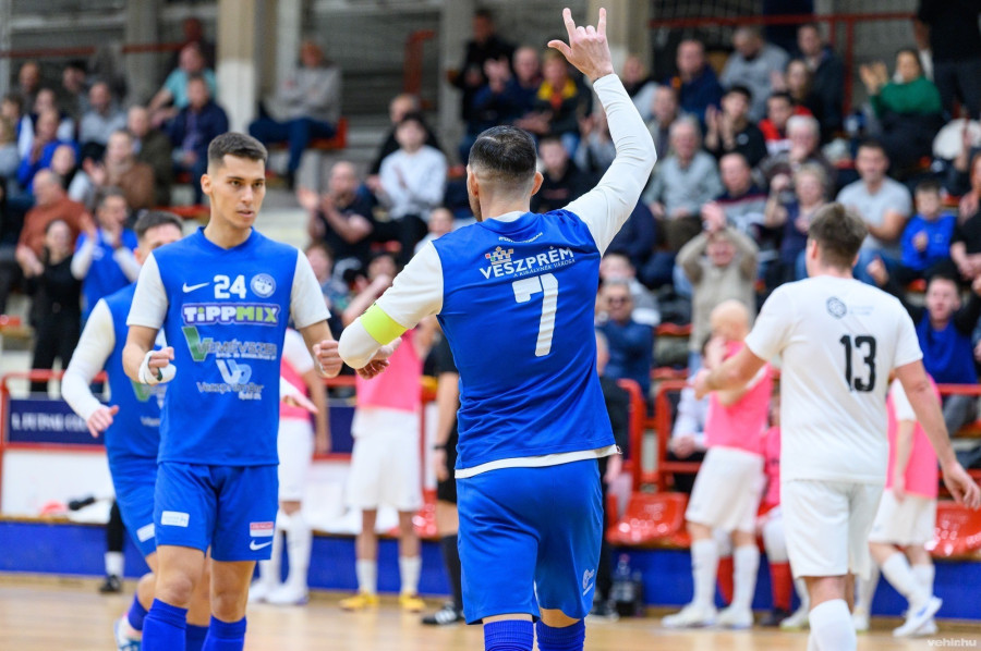 Hazai környezetben ebben az idényben még nem talált legyőzőre a Veszprém (archív fotó)