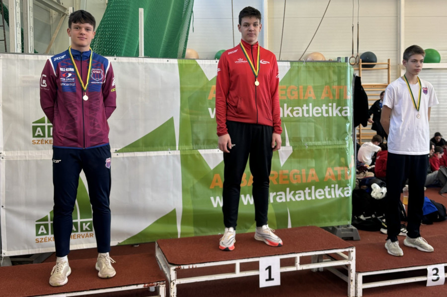 Horváth Botond a dobogó tetején - Fotó: VEDAC