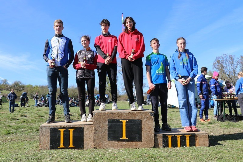 Bálint Gergő és Gaschler Emma a dobogó tetején - Fotó: Máthé István