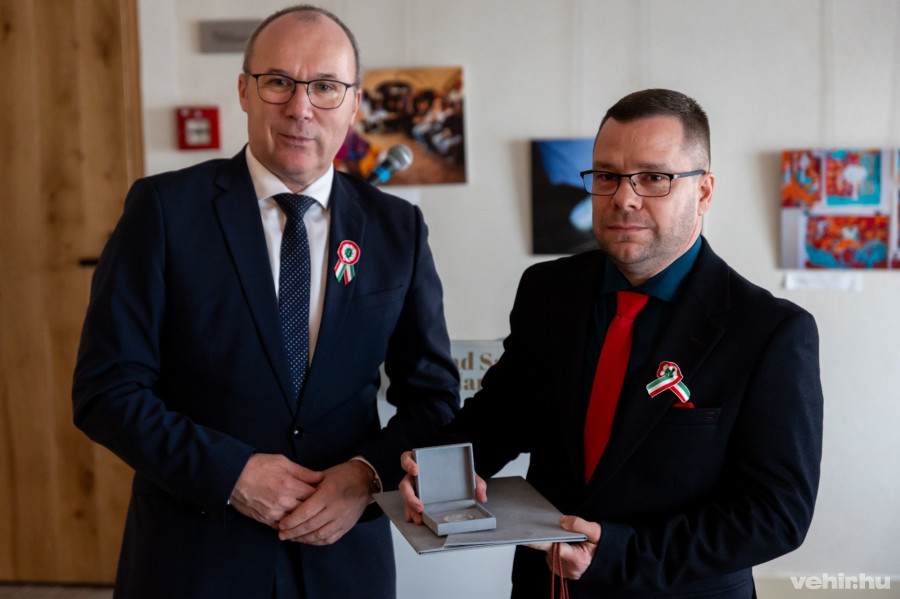 Porga Gyulával a Szabad Sajtó díj átadóján