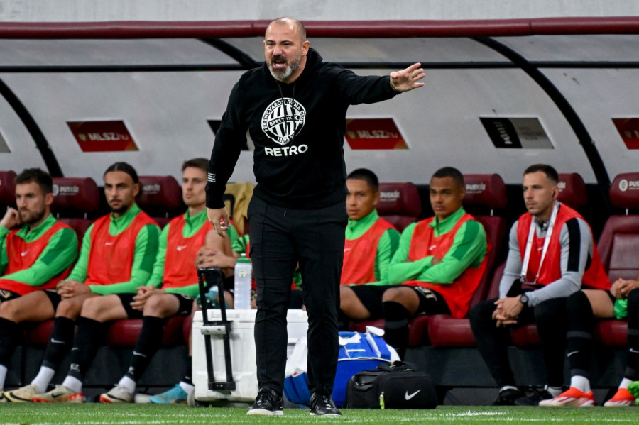 Dejan Stankovic, a Ferencváros szerb vezetőedzője a labdarúgó MOL Magyar Kupa döntőjében, a Paksi FC - Ferencvárosi TC mérkőzésen a Puskás Arénában 2024. május 15-én. MTI/Illyés Tibor 