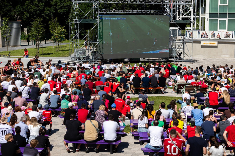 Veszprémben is tömegek követték figyelemmel a magyarok első Eb-csoportmeccsét