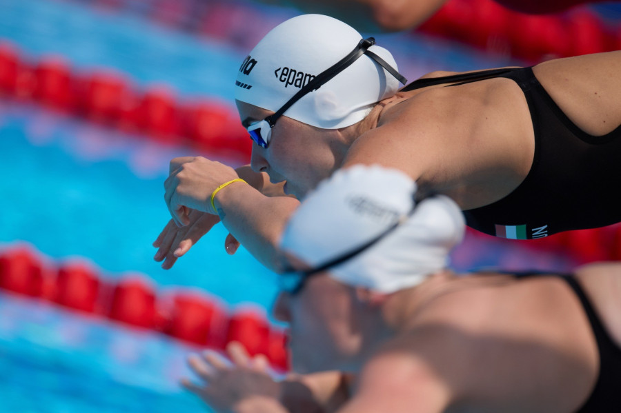 	Belgrád, 2024. június 17. Késely Ajna a női 800 méteres gyorsúszás versenyszámának előfutamában a belgrádi vizes Európa-bajnokságon 2024. június 17-én. MTI/Derencsényi István