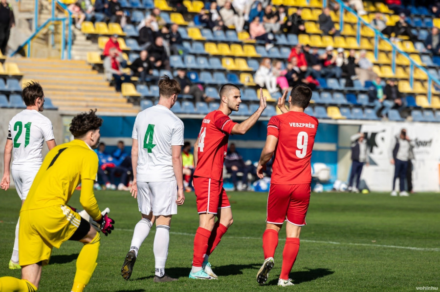 Bartusz Dániel (középen pirosban) Mezőkövesden folytatja (archív fénykép)