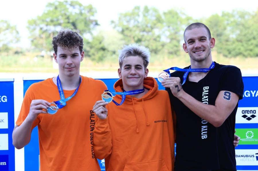 Sárkány Zalán, Betlehem Dávid és Rasovszky Kristóf - Fotó: MÚSZ Facebook