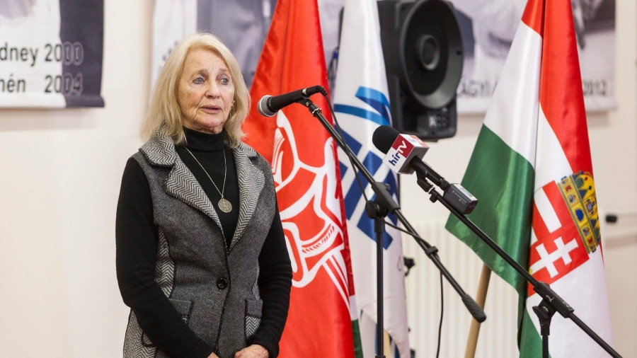 Dömölky Lídia olimpiai bajnok vívó - MTI Fotó: Szigetváry Zsolt (archív)