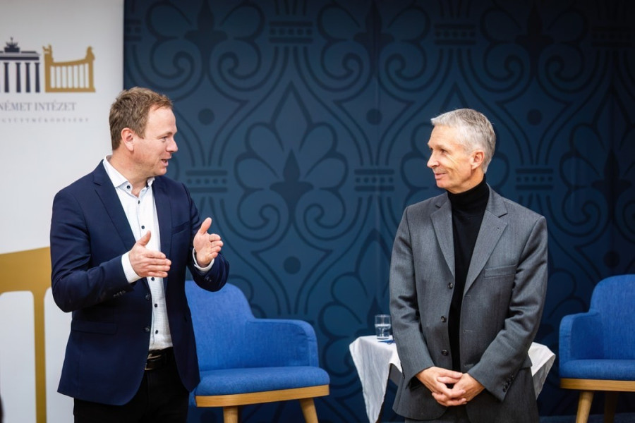 Csík Richárd (balra) és Gerhard Papke