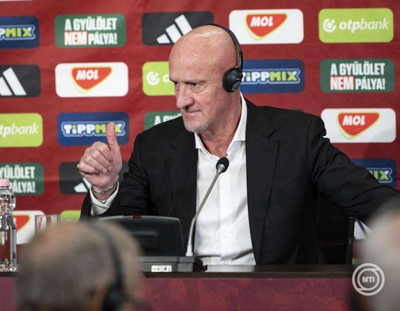 Marco Rossi szövetségi kapitány a Nemzetek Ligája-mérkőzésre készülő magyar labdarúgó-válogatott keretének kihirdetésén a telki edzőközpontban 2024. március 10-én. A nemzeti csapat Törökország ellen játszik Isztambulban március 20-án. MTI/Szigetváry Zsolt