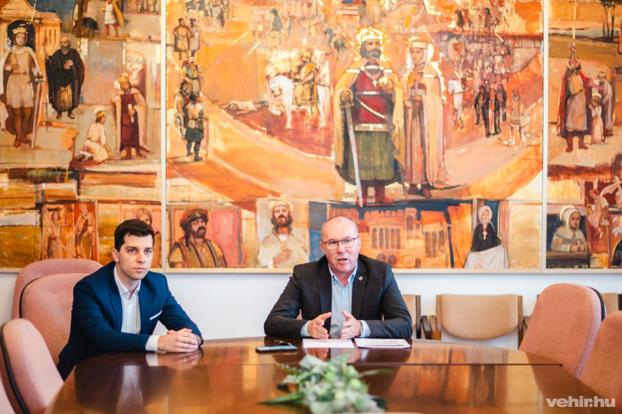 Varga Tamás alpolgármester, Porga Gyula polgármester