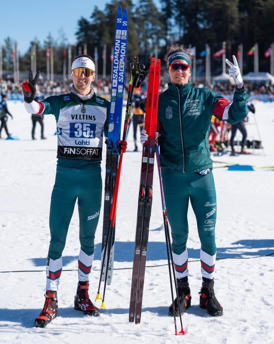 Büki Ádám és Kónya Ádám - Fotó: Hungarian Ski Association Facebook