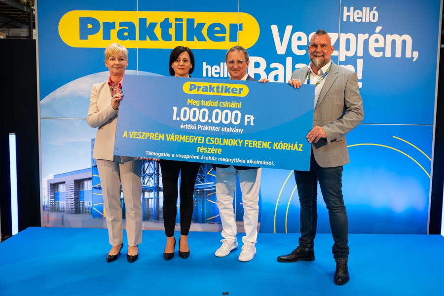 Dr. Lang Zsuzsanna, a Veszprém Vármegyei Csolnoky Ferenc Kórház orvosigazgatója, Göndörné Csabi Gabriella, a Veszprém Vármegyei Csolnoky Ferenc Kórház gazdasági igazgatója, Veres Tibor, a Wallis Asset Management Zrt. Igazgatóságának elnöke, a Wallis Csoport alapítója, Péterfay Norbert, a Praktiker veszprémi áruházának vezetője