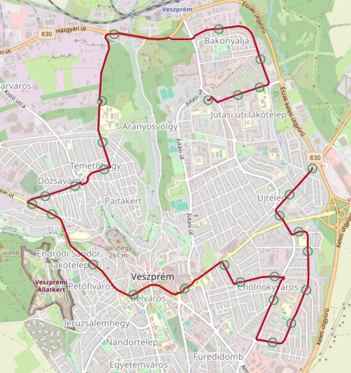 15-ös Kádártai út – Haszkovó