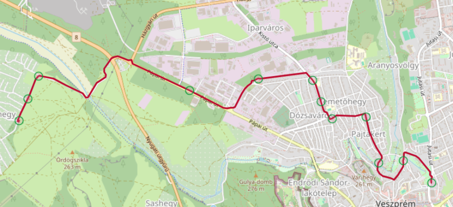 18-as Autóbusz-állomás – Csatárhegy