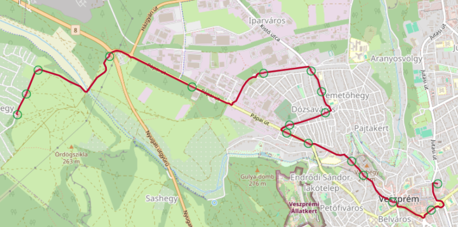 18-as Csatárhegy – Autóbusz-állomás