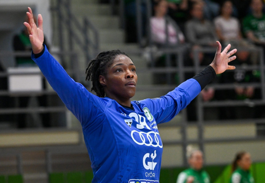 Hatadou Sako 14 védéssel vette ki részét a sikerből  - Fotó: MTI/Illyés Tibor