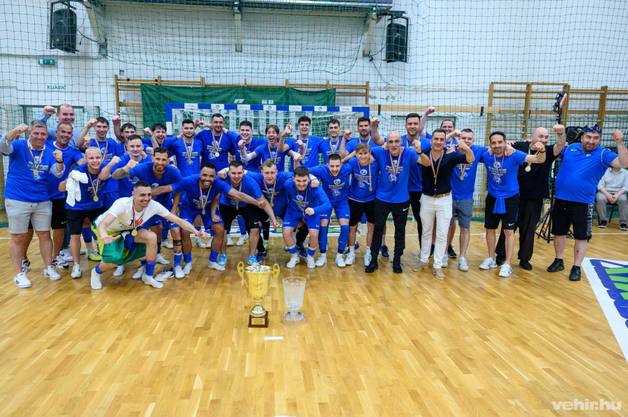 A futsal NB I 2024/25-ös idényének bajnoka: a VEHIR.HU Futsal Veszprém