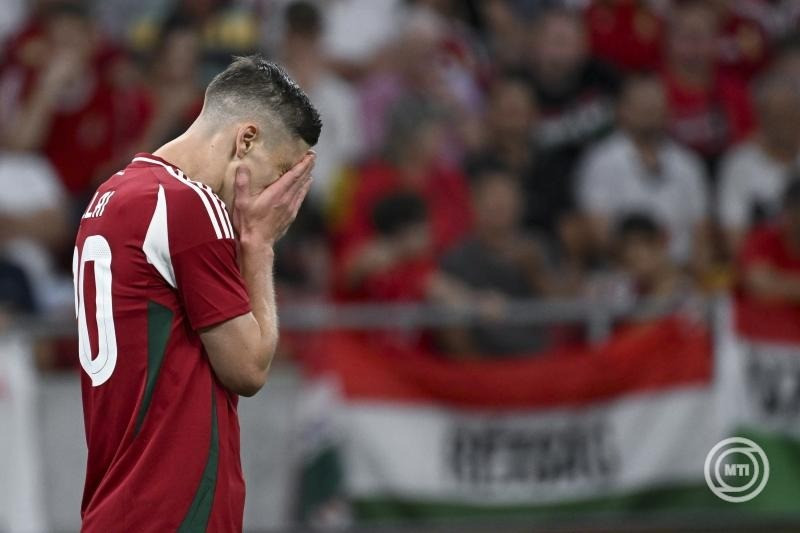 Sallai Roland a Magyarország - Svédország barátságos labdarúgó-mérkőzésen a Puskás Arénában 2025. június 6-án. MTI/Illyés Tibor