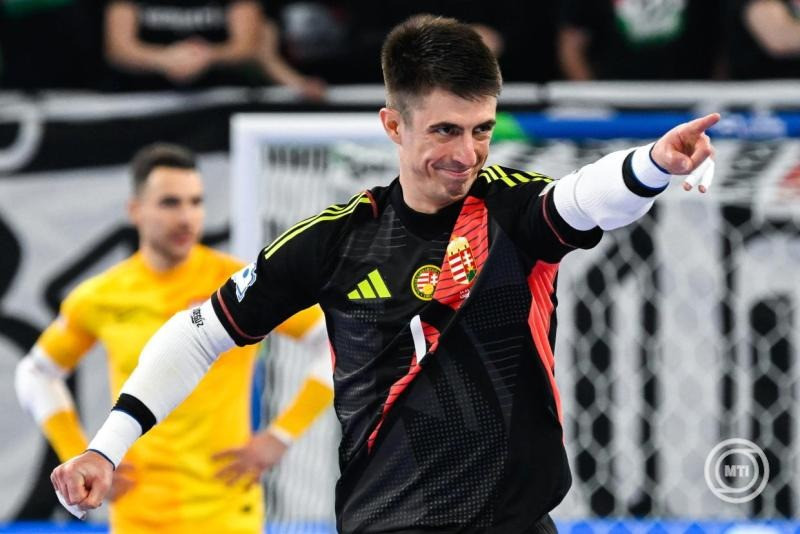 Alasztics Marcell kapus a férfi futsal Európa-bajnokság D csoportjának első fordulójában játszott Magyarország - Lengyelország mérkőzésen a ljubljanai Stozice Arenában 2026. január 24-én. MTI/Bodnár Boglárka
